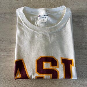 ASU Arizona State University White T-Shirt from Champion Men’s Large